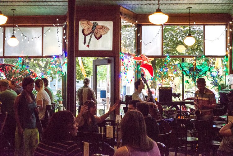  Local bands, including folk, traditional Irish, and jazz, perform frequently at O'Duffy's Pub.