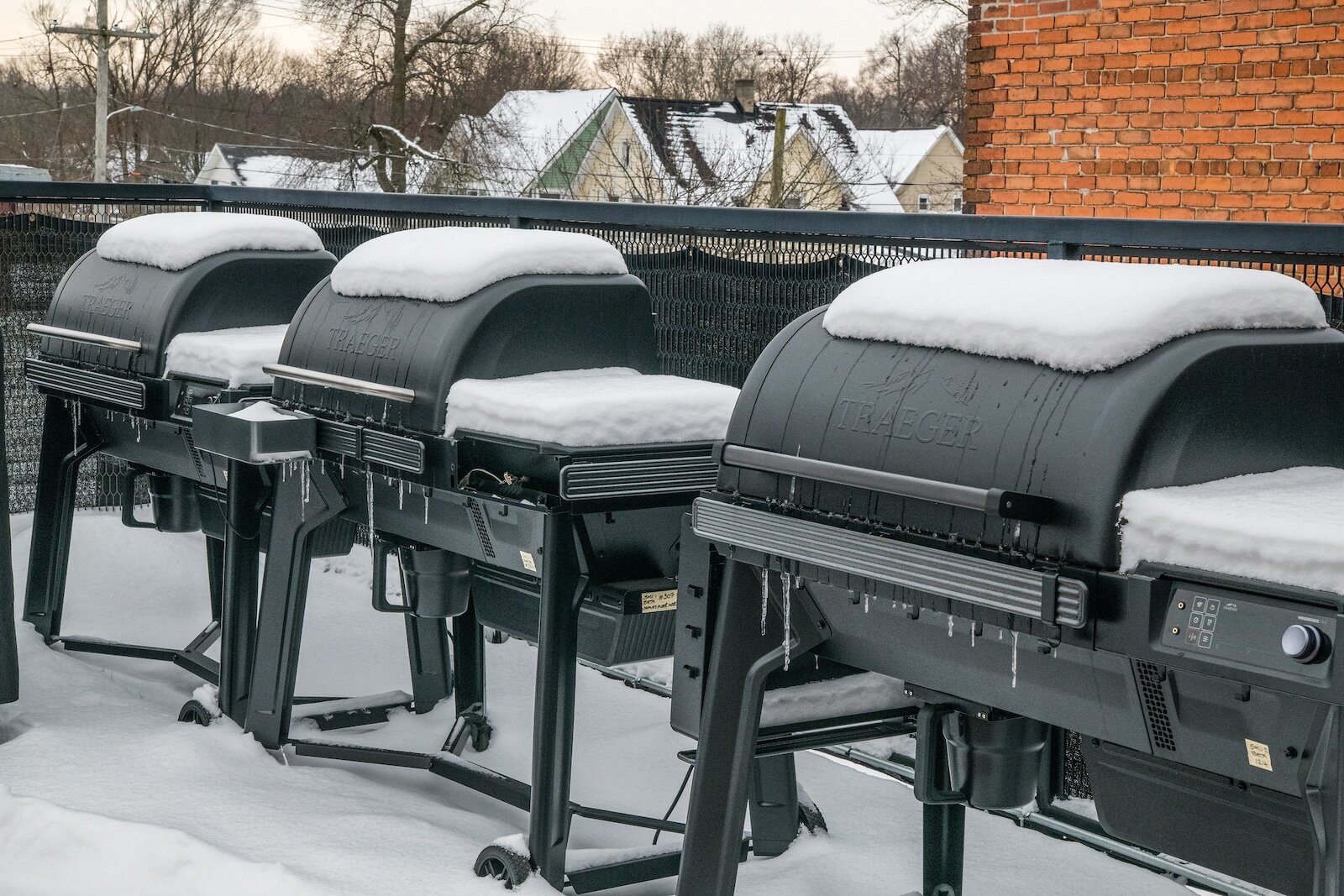 Traeger grills get a year-round climate test outdoor in Michigan's elements.