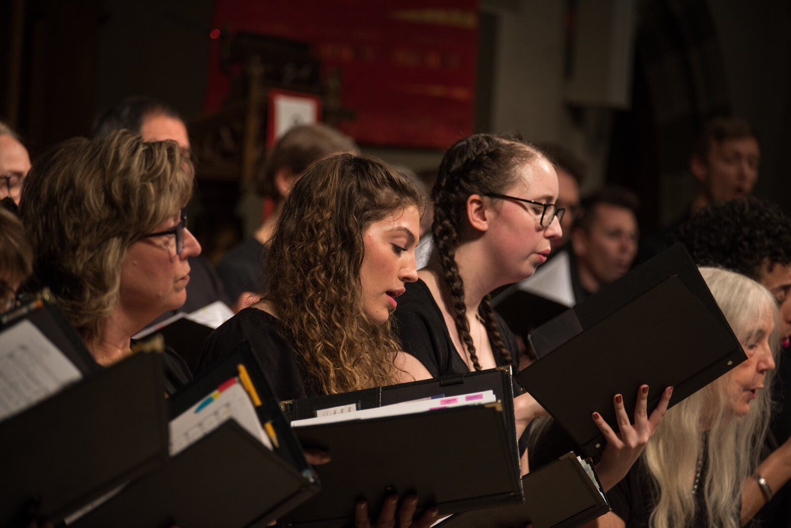 Members of the Kalamazoo Choral Arts chorus