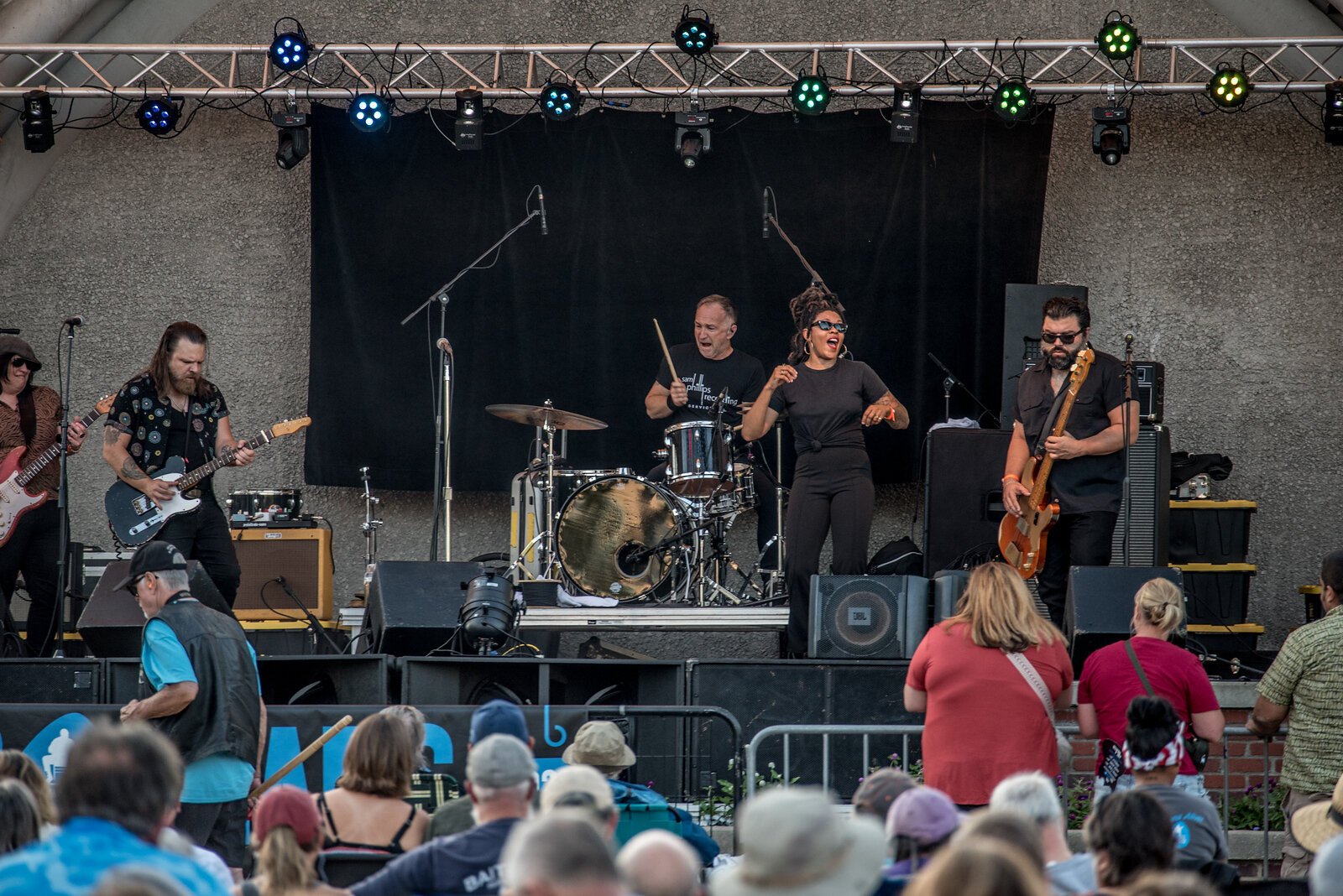 Six bands performed for large crowds at the 30th Annual Blues Fest on Saturday.