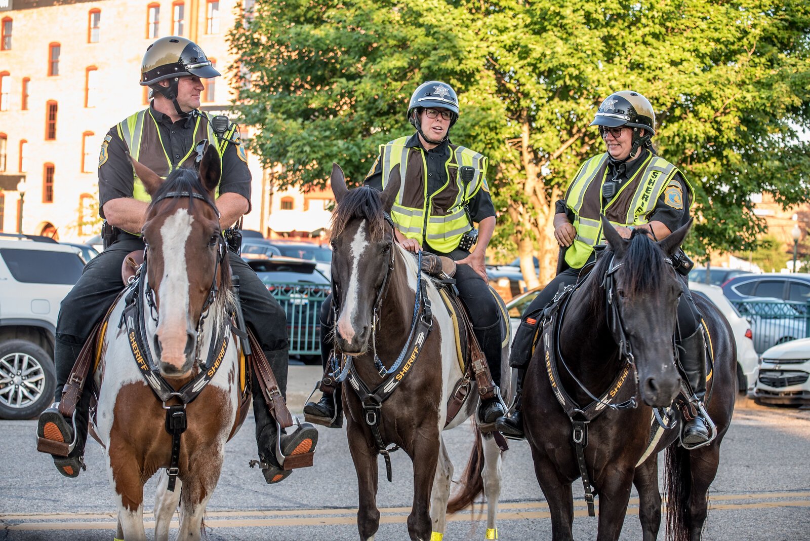 Kalamazoo Public Department of Safety took to the horses for the Blues Fest.