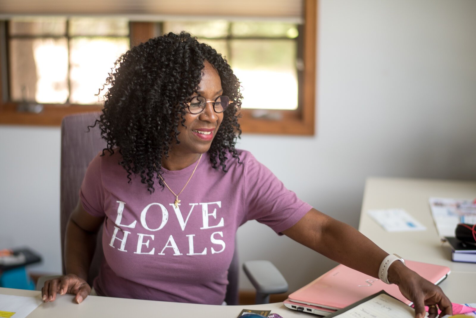 Pam Coffey, Executive Director of Healthy House for Women in Kalamazoo