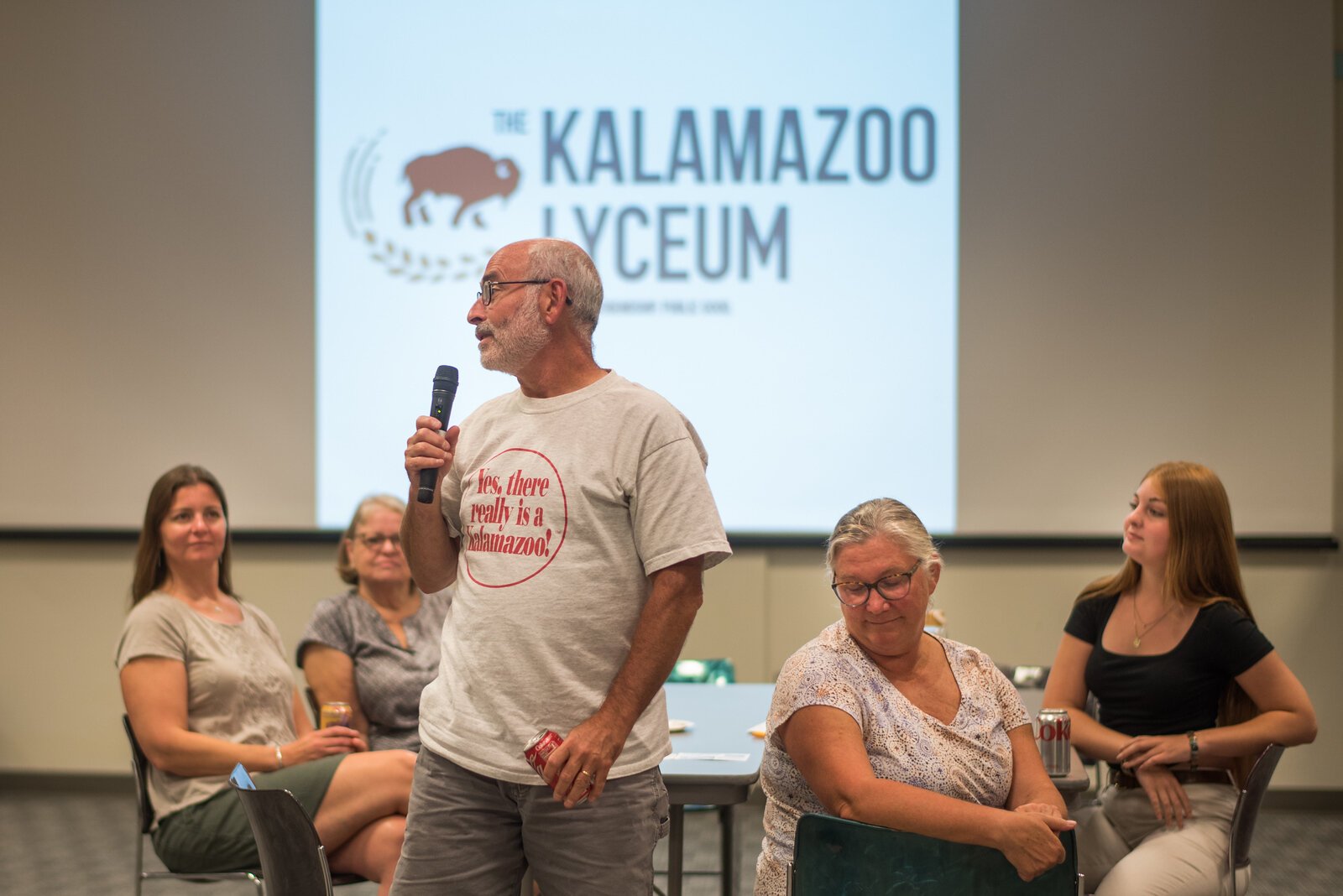 Western Michigan University Professor Steve Bertman offered the final toast from his table's discussion.