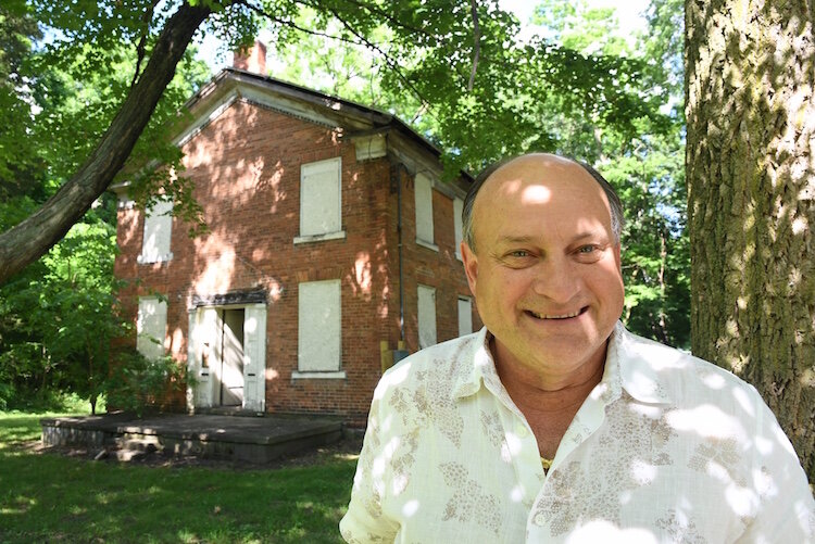 Hans Stark recently purchased Battle Creek’s oldest home at 373 Riverside Drive.