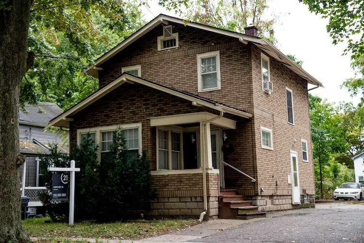 1115 Woodward Ave in Kalamazoo, Michigan, on Oct. 1, 2024. As of Oct. 14, the home was listed for $121,900. Rising home prices in Kalamazoo County have created a shortage of affordable homes for first-time homebuyers and families.