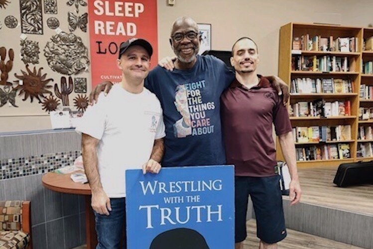 Robert Shegog, co-author of "Wrestling with the Truth," will be signing books at Stirling Books & Brew in Albion this Sunday at 3 p.m.