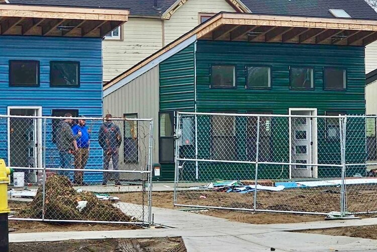 Construction work on the Tiny Houses of HOPE Development at North Street in Westnedge Avenue is nearing completion.