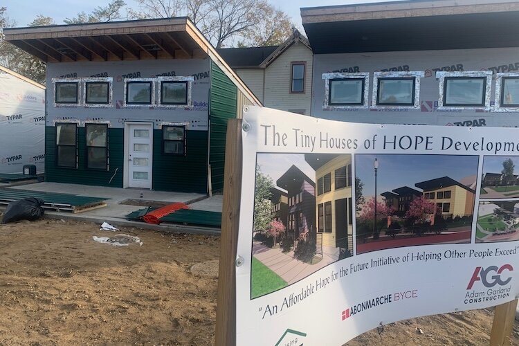 Construction work on the Tiny Houses of HOPE Development at North Street in Westnedge Avenue is nearing completion.