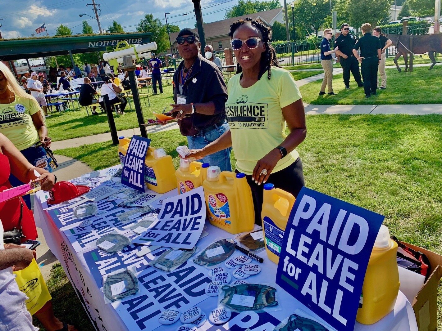 Former Kalamazoo County Commissioner Stephanie Williams provided information at the Northside Neighborhood's National Night Out on Tuesday, Aug. 3, 2021 in the park behind NACD's 612 N. Park St. offices.