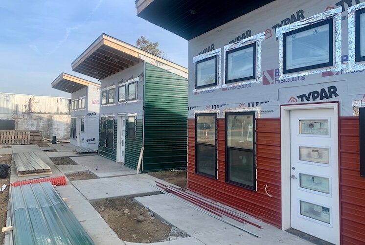 Construction work on the Tiny Houses of HOPE Development at North Street in Westnedge Avenue is nearing completion.