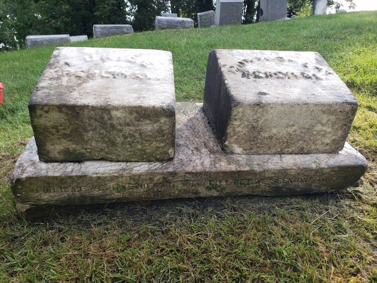 Volunteers were invited to wander and choose the gravestone they wished to clean.