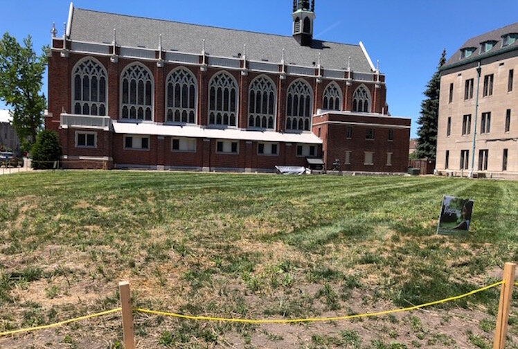 It’s not much more than an empty lot now, but by this time next year this space will be a natural playscape for children in downtown Kalamazoo.