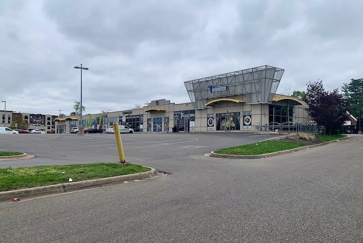 The large parking lots outside the businesses at Campus Pointe Mall on Howard Street just west of Western Michigan University, have attracted dangerous traffic.