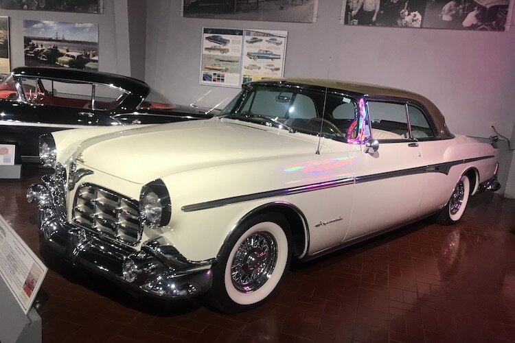 A 1955 Chrysler Imperial Couple, a model owned by the author's grandfather