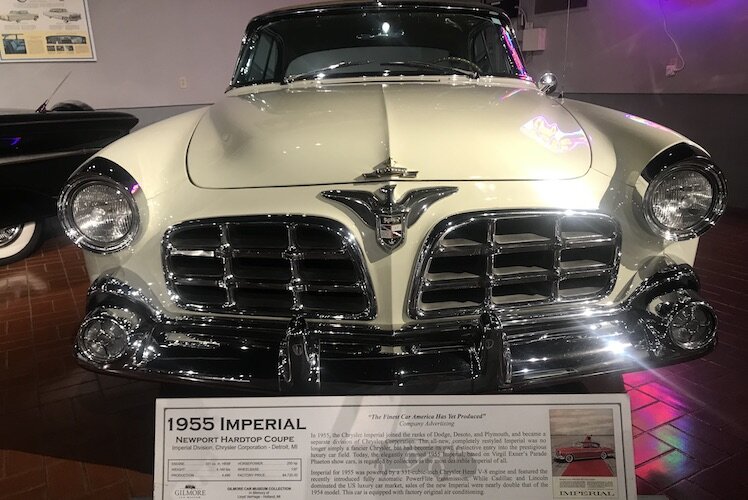 A 1955 Chrysler Imperial Couple, a model owned by the author's grandfather