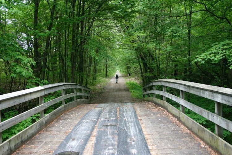 Half of the Kal-Haven Trail will be resurfaced in limestone and three bridges completely replaced, thanks to federal funding. 