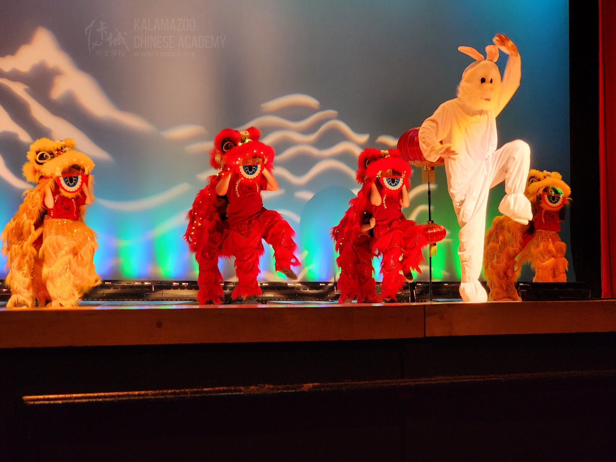 The Lion Dance, one of the forms of traditional Chinese dancing, is taught at Kalamazoo Chinese Academy.