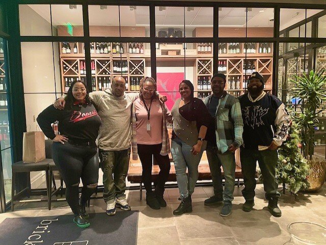 The Bent Not Broken Team: Left to Right  Lena Shorter, James Ray, Sherah Hawkins, Ebony Hemphill, Dontray Hemphill, Trevon Hobson.