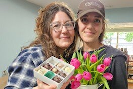 Rebecca Macleery, owner of Kalamazoo Dry Goods and Jennifer Faketty, owner of Confections with Convictions