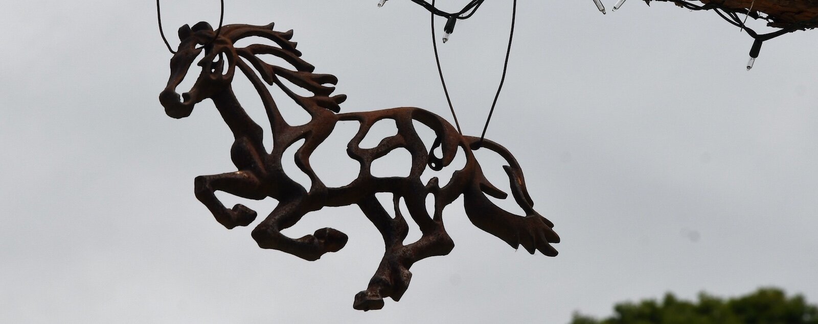 The top of the gate at Paint Poney Haven