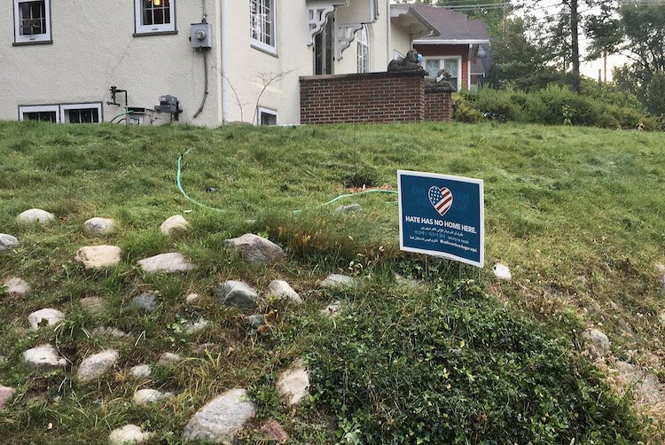 BEFORE: This is what a portion of Mike Weis’s home lawn looked like in October 2020.