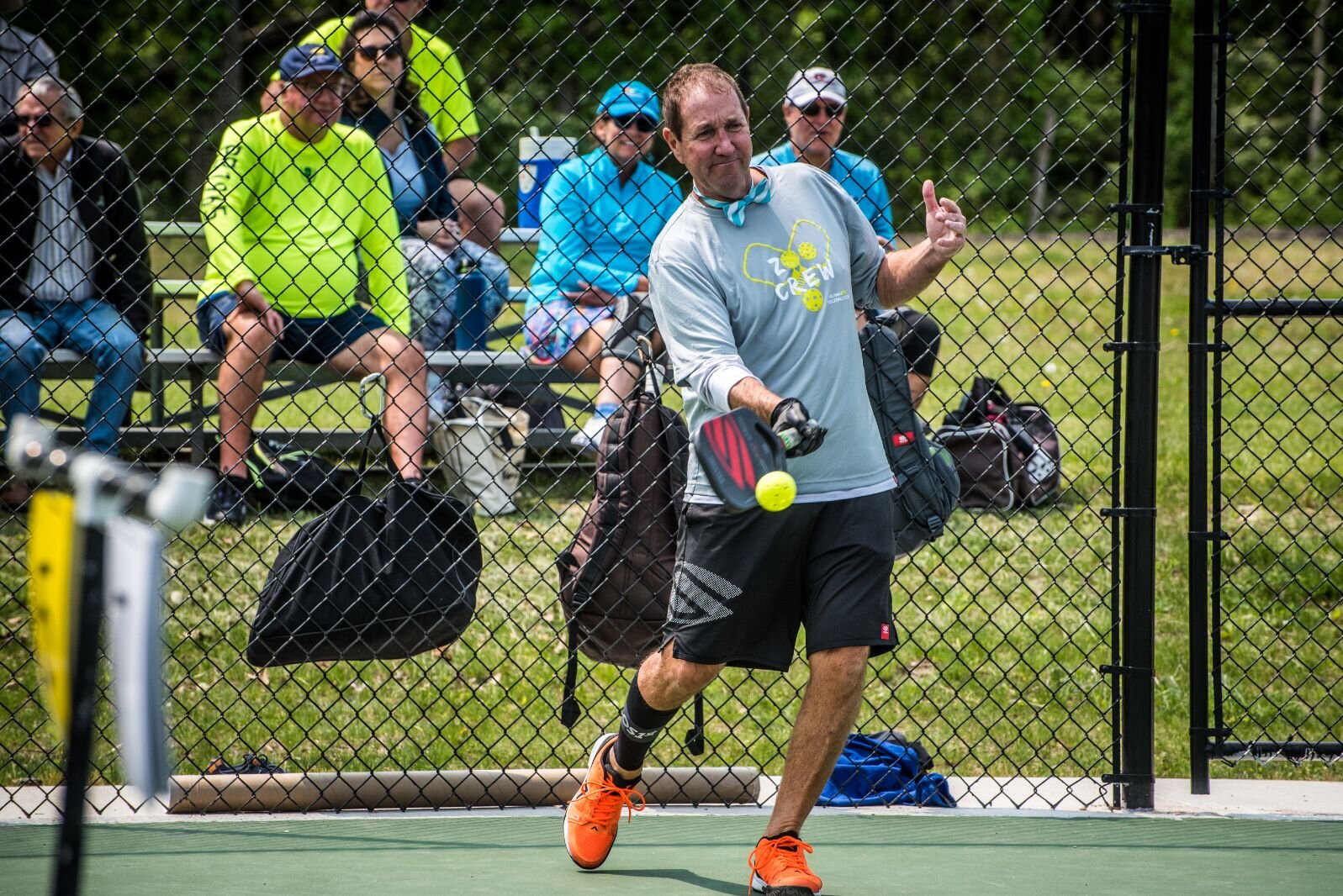 Dean Matt was aiming to beat the Guiness record in the 48-48-48 Pickleball Challenge this spring.