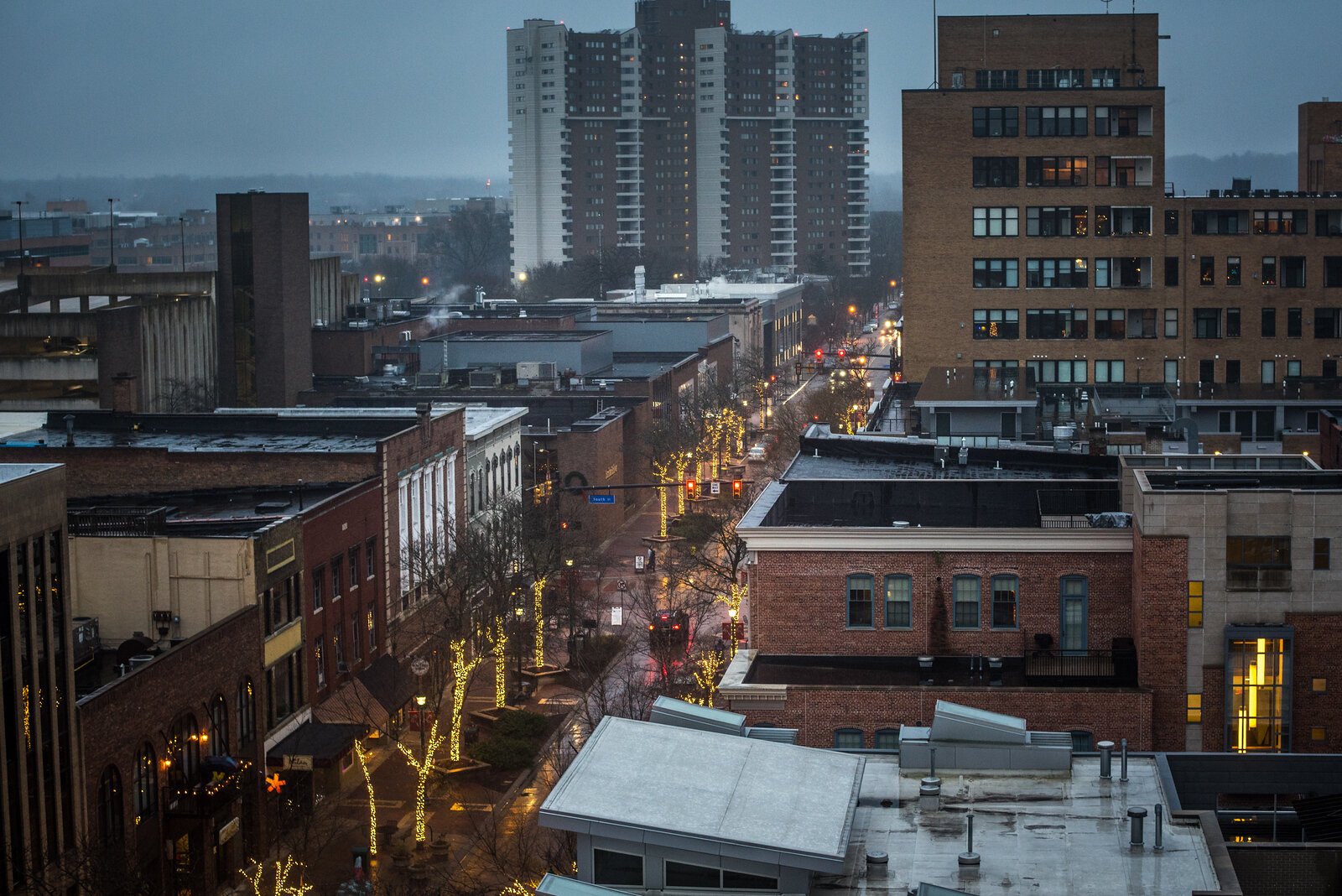 A view of downtown Kalamazoo