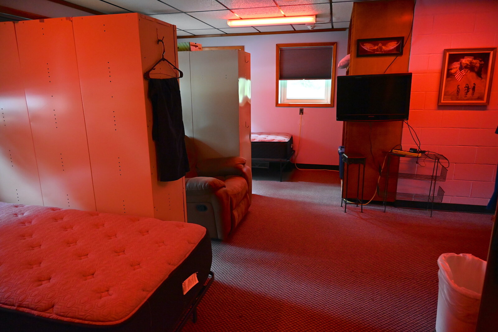 Sleeping quarters inside Fire Station #5