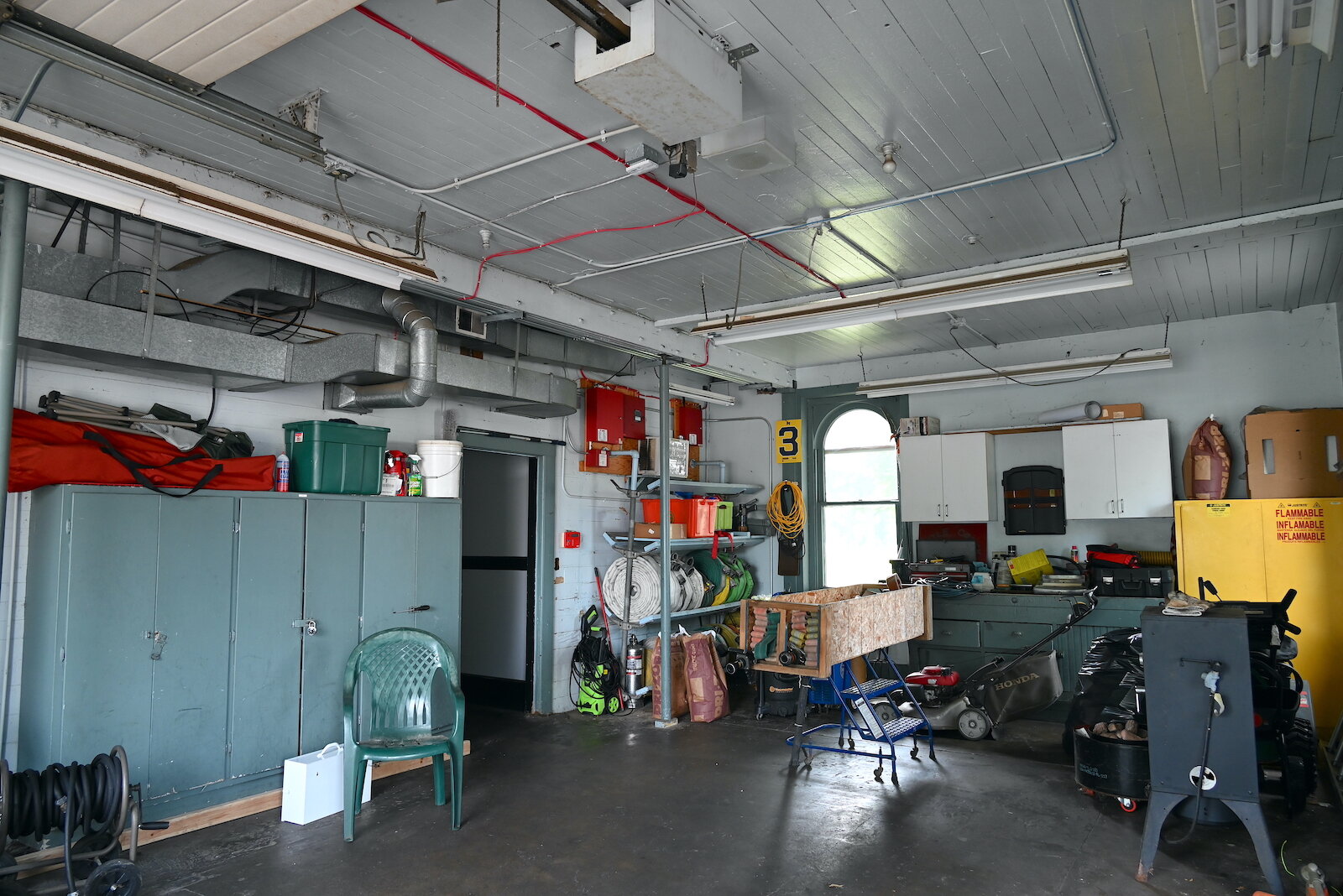 This room in Fire Station #2 was the horse stable.