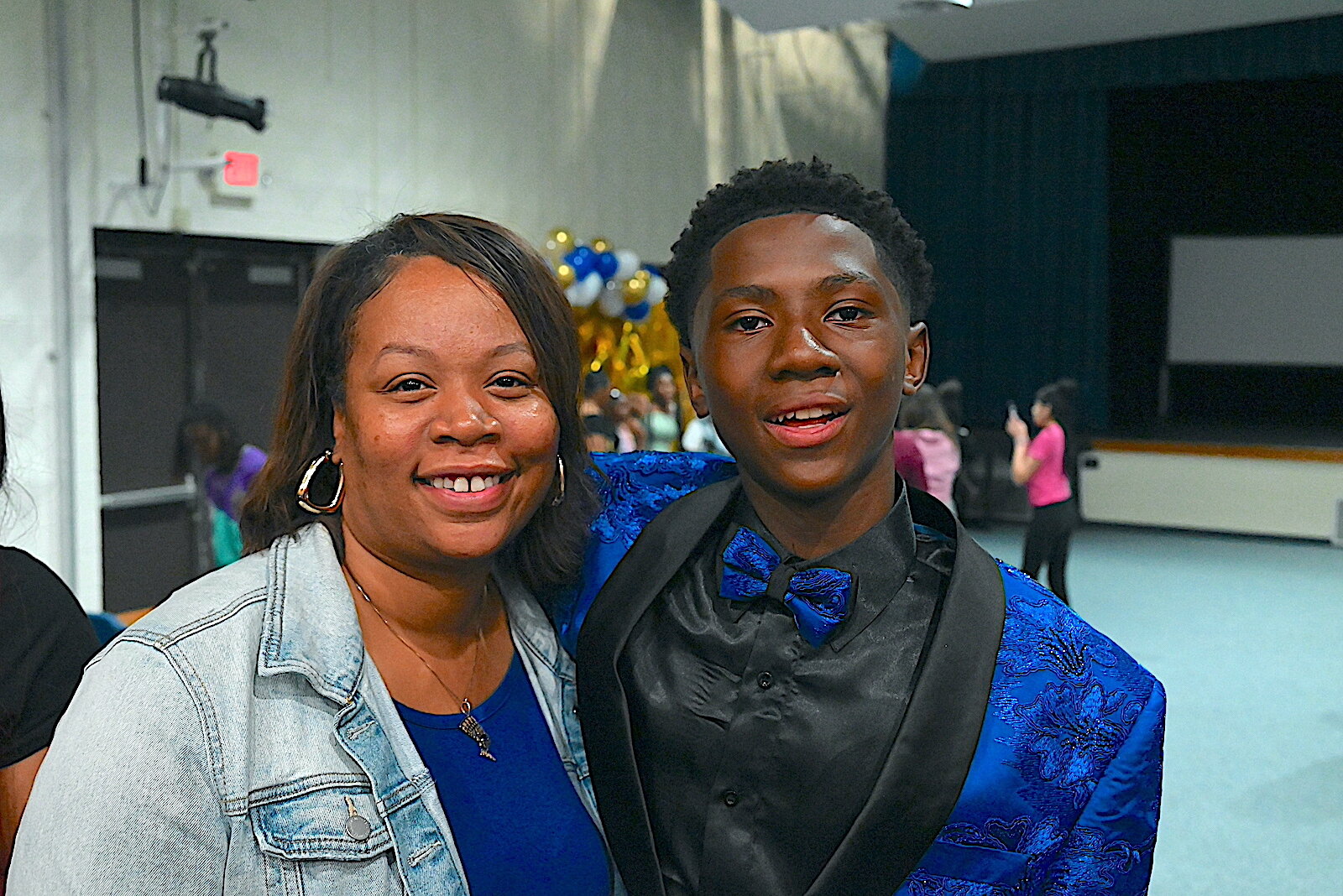 Families celebrated the announcement of GVSU's eighth-grade scholarship program.