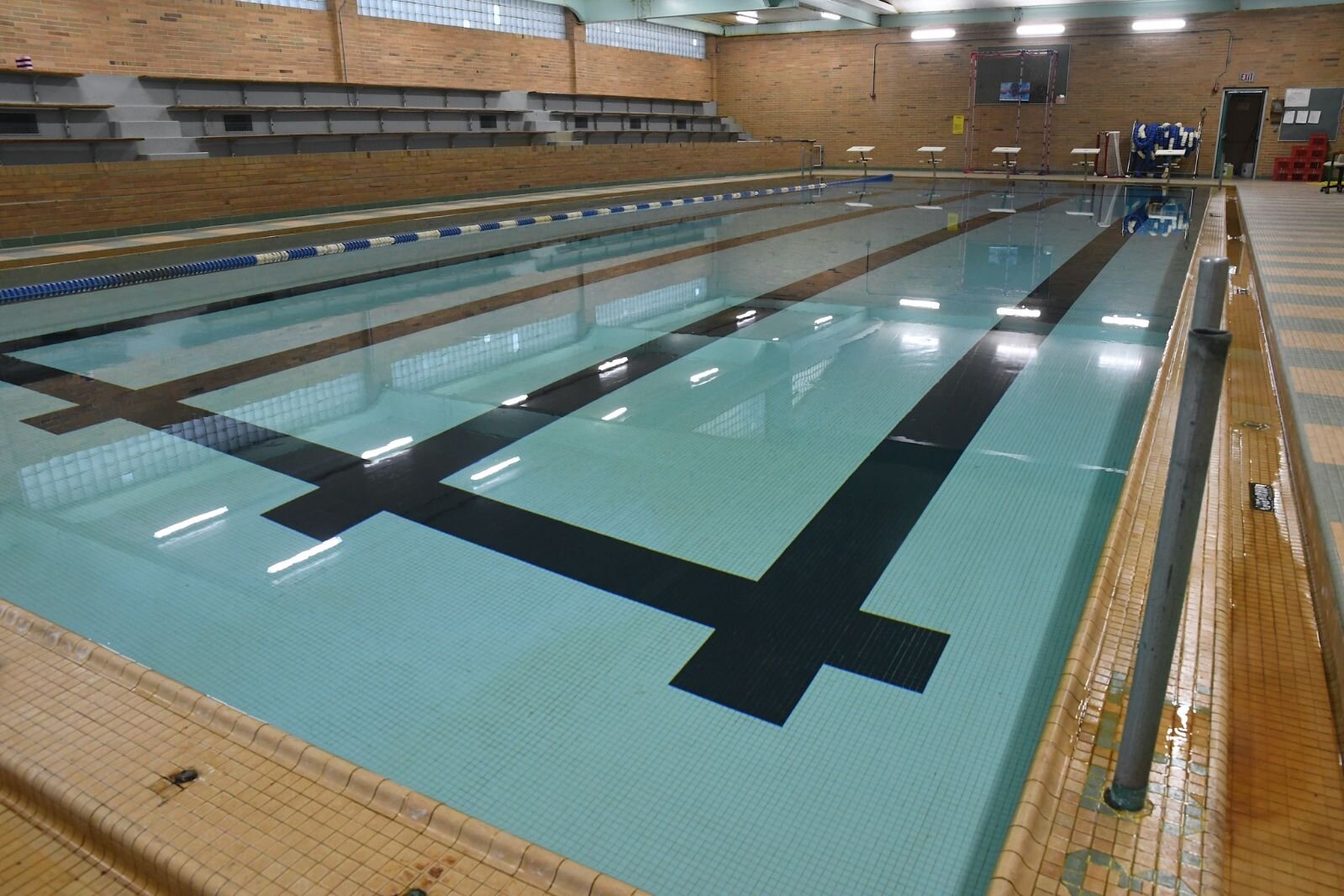 The swimming pool at Northwestern Middle School will be updated if the bond is approved.