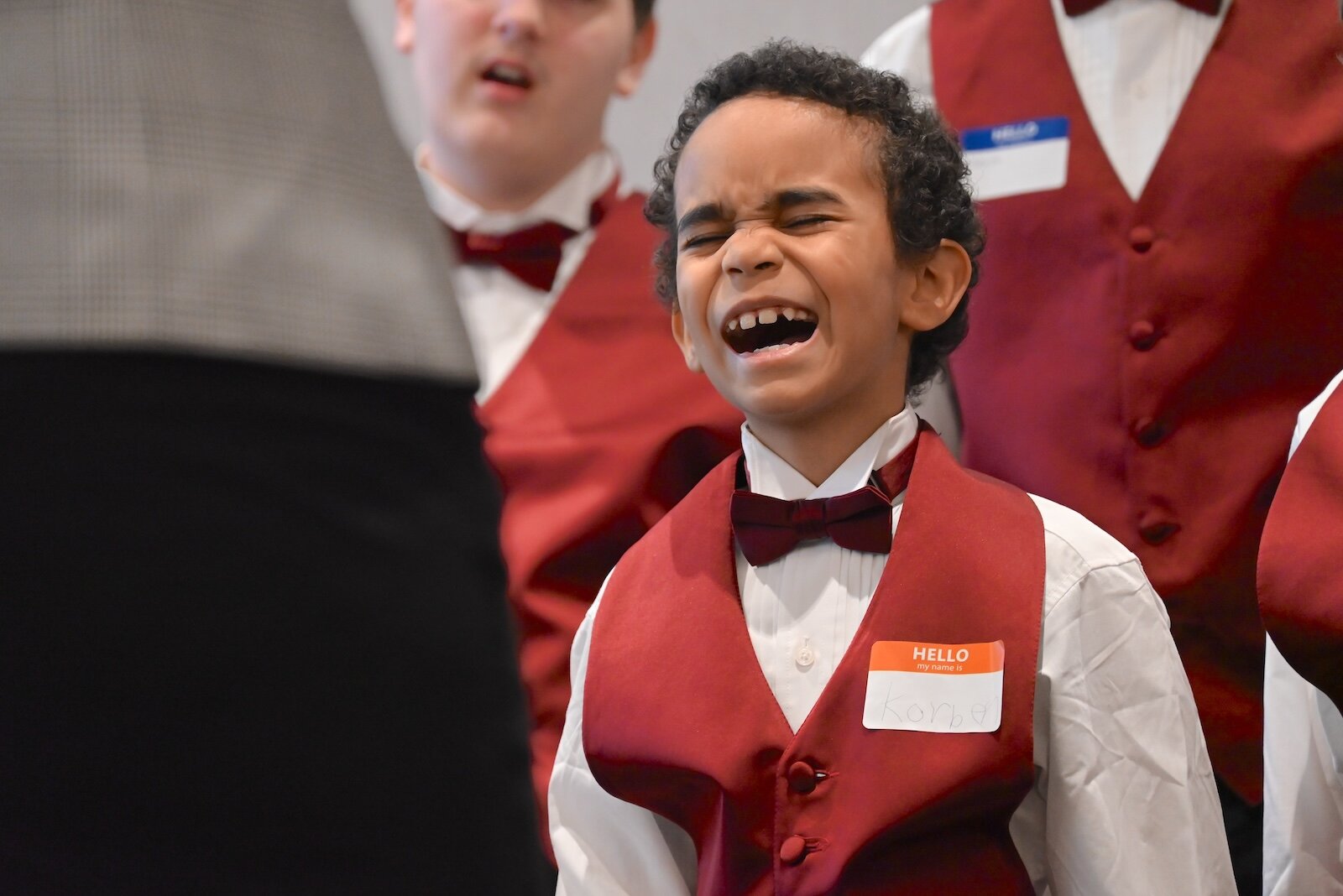 Korben sings his heart out during a performance at the National Day of Racial Healing event.