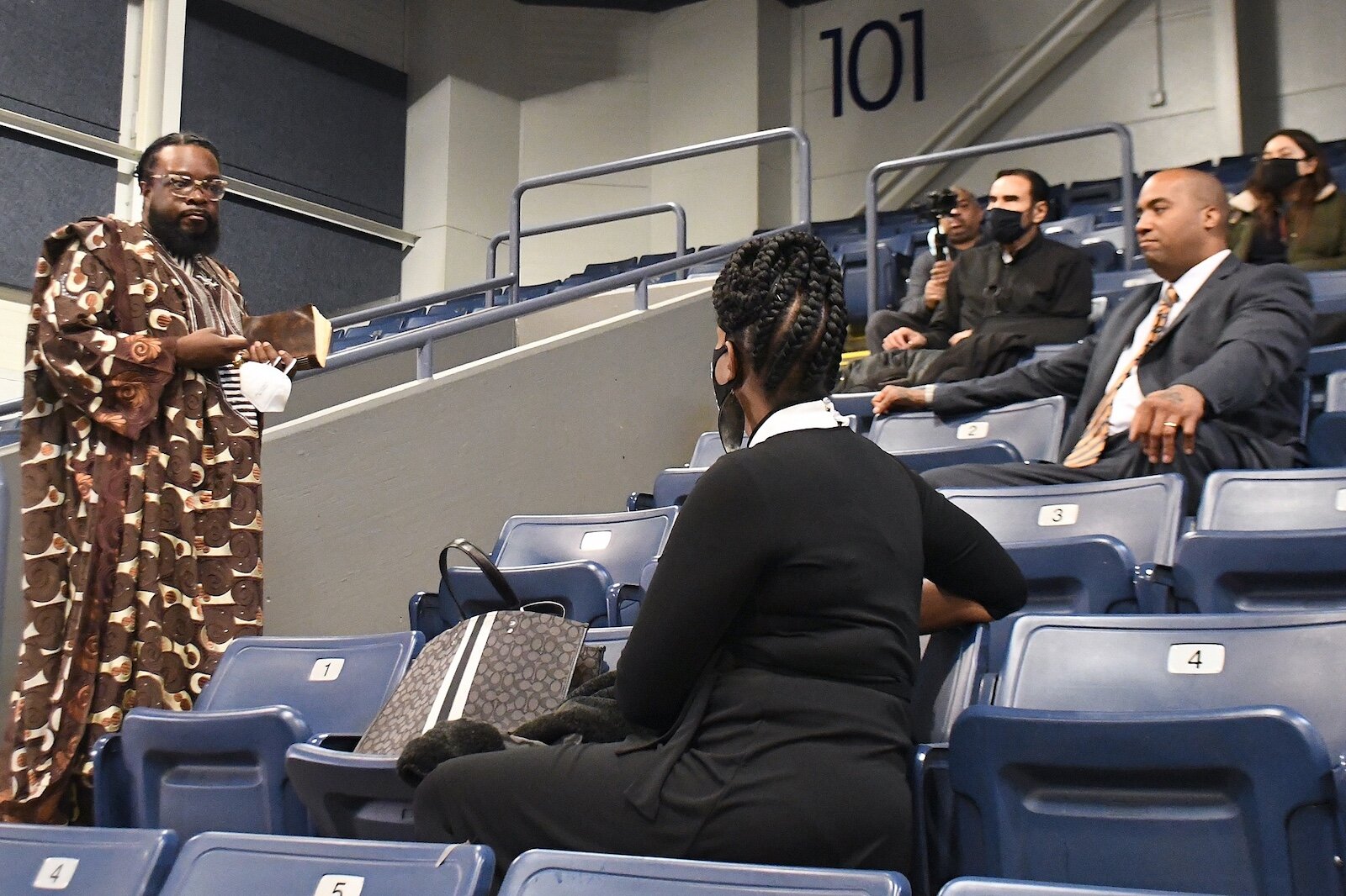 Dr. L.E. Johnson helped facilitate a session on community engagement at Monday’s “We, Us, Our: 55 Shades of Black” commemoration of Martin Luther King, Jr’s birthday in Battle Creek.