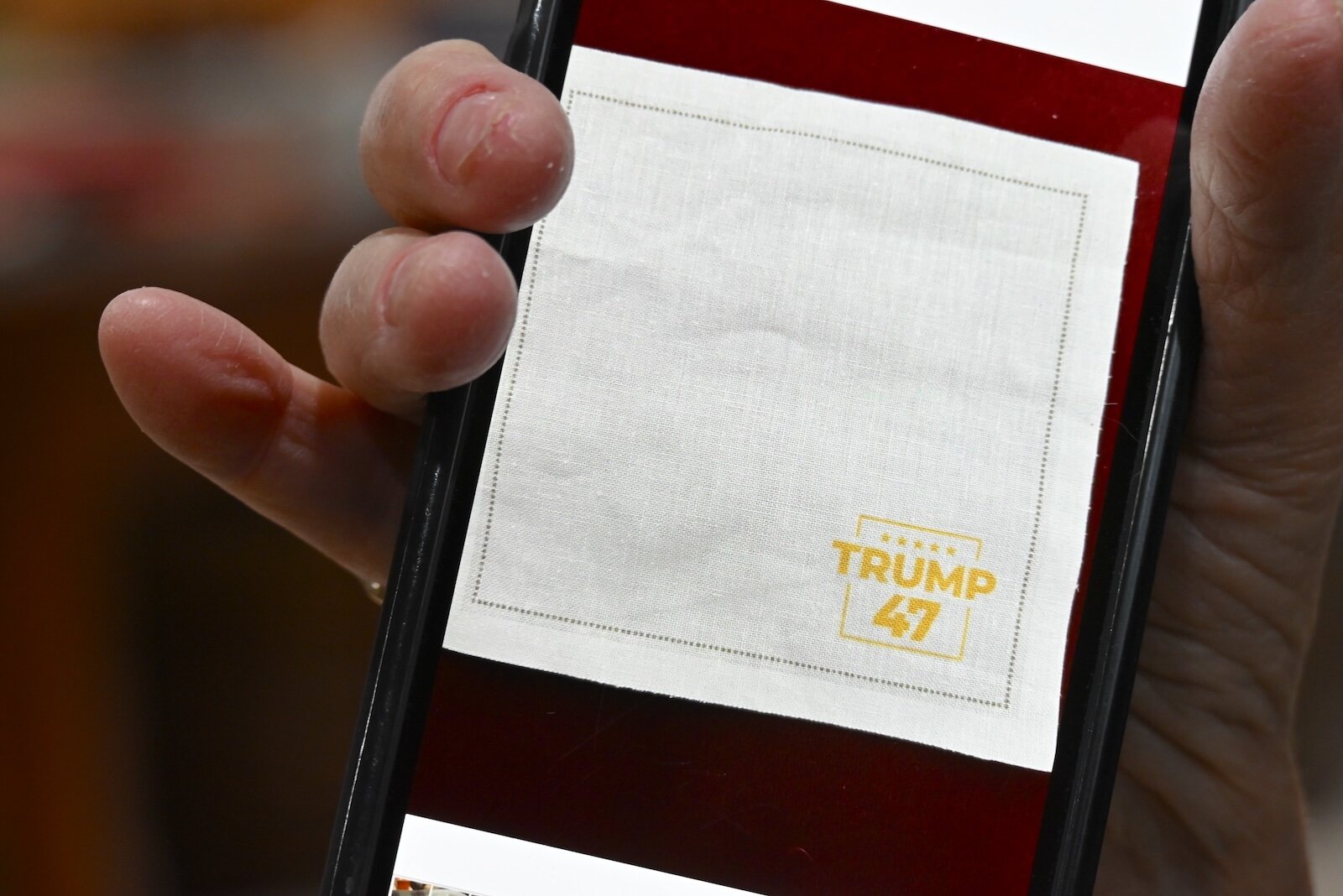 A napkin from the Trump campaign