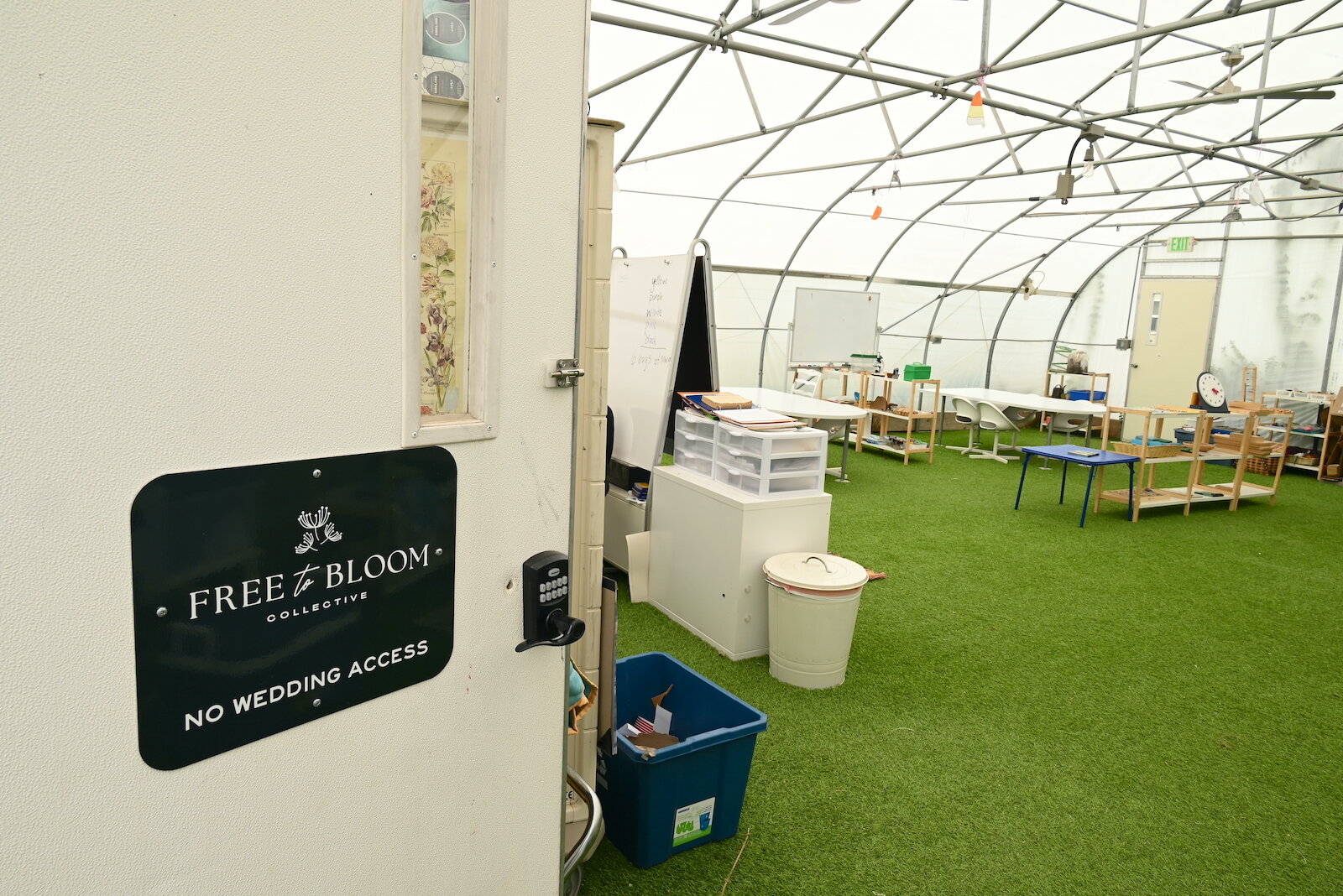 Free To Bloom, a home school collective, maintains a space at Of The Land.