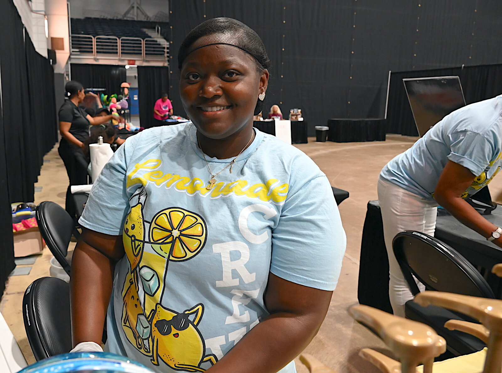 Jennifer Smith of Love That Lemonade was one of the vendors attending the Village Network’s Rice and Flavor event at Kellogg Arena.