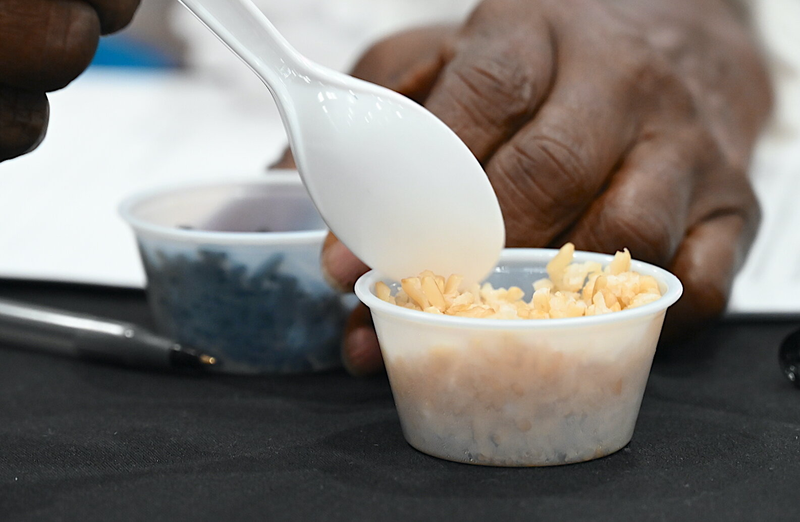 Samples of some of the rice at the Village Network’s Rice and Flavor event at Kellogg Arena