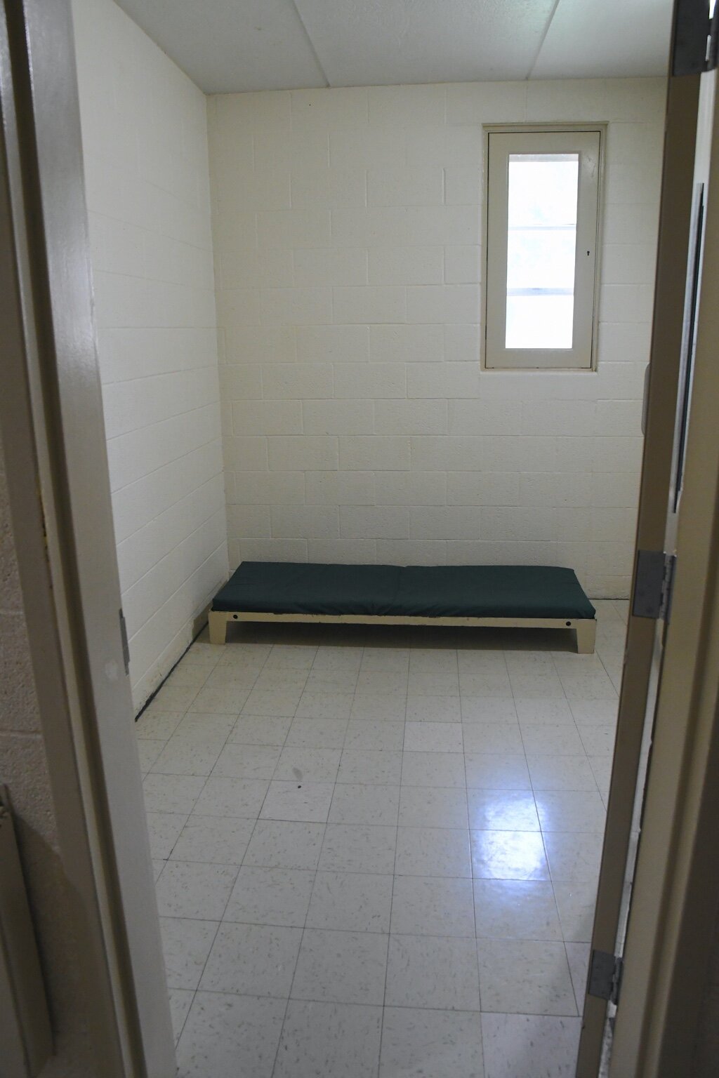 A residential bedroom of the Calhoun County Youth Center which will be remodeled.