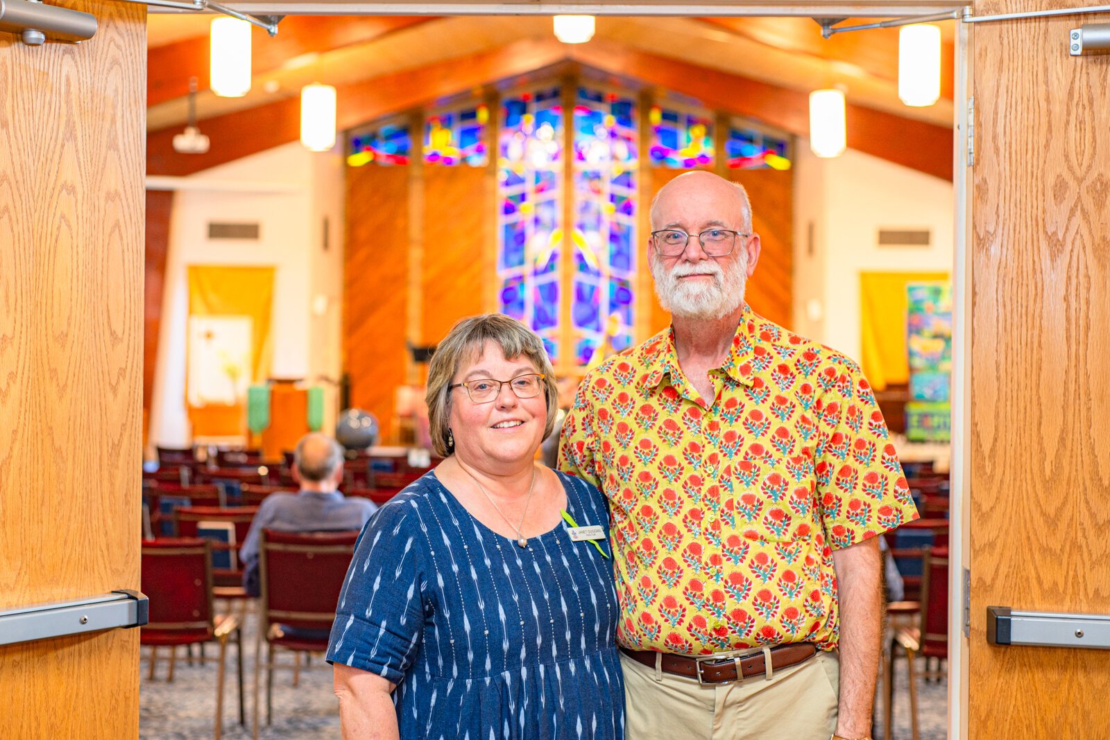 Pastor and organizer, Jerry Duggins with his wife, Janet Robertson Duggins co-pastor.jpg