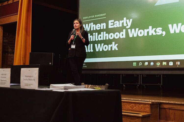 Kathy Szenda Wilson is co-director of Pulse, a project of the W.E. Upjohn Institute for Employment Research that works to increase child care supply, advocate for best practices at the regional and state levels, and help employers navigate childcare 