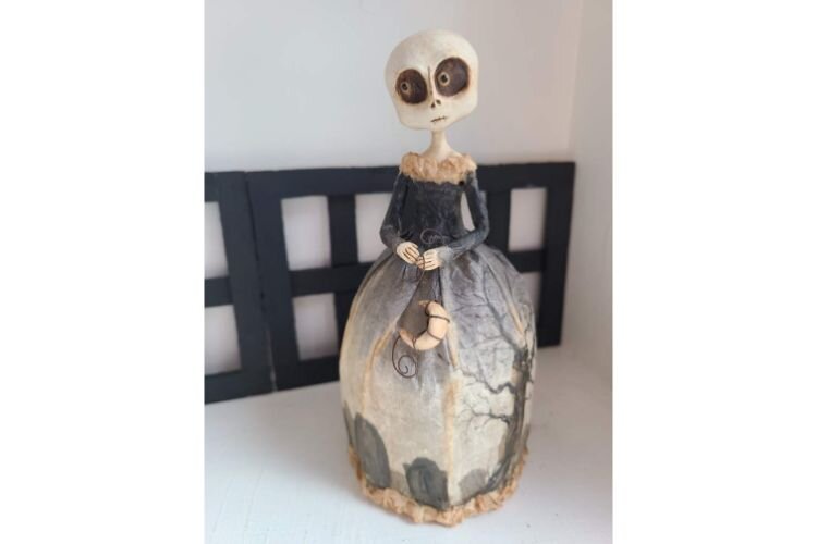 A Halloween doll creaA doll created by Stacey Walsh of Goode Wife's Tea, who will be displaying at Bewitching Peddlers of Halloween.Jennie Hepler-Takens, owner of Bewitching Peddlers of Halloween.