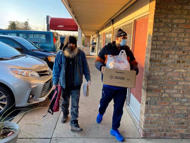 RISE began a weekly distribution of healthy food that began on April 17 