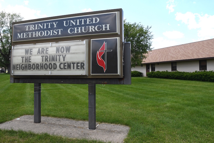 Trinity United Methodist Church became Trinity Neighborhood Center in 2018.