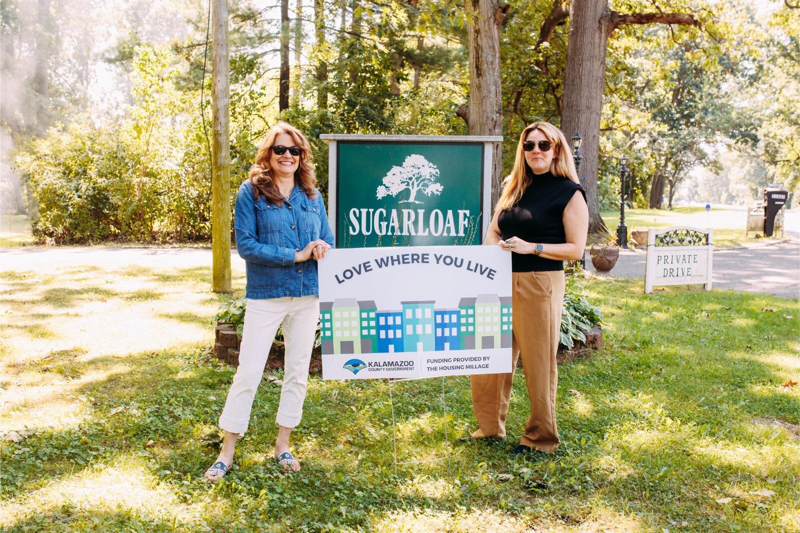 Mary Balkema and Willa DiTaranto are excited about housing going in at Sugarloaf Mobile Home Park in part because ten units of housing for less than a million dollars is "almost unheard of."