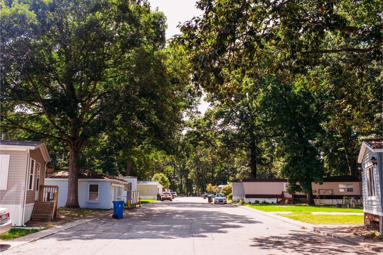 Lots at the Sugarloaf Mobile Home Park, in Schoolcraft just south of Portage, are being cleared of old mobile homes and trees so ten new homes can go in.