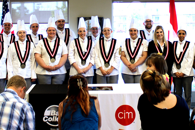A recent graduating class at the Culinary Institute of Michigan - Port Huron.