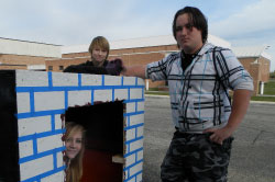 Alex Cook, Avery Schwartz and Leo Minor will create a work of art on the boxtop.