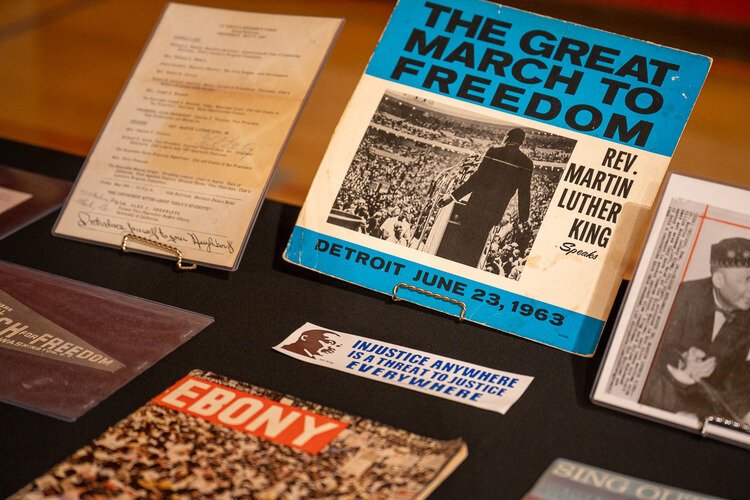 The album The Great March to Freedom is a recording of MLK's speech in Detroit on June 23, 1963 which gave a preview of his I Have a Dream speech which made its mark on history two months later.