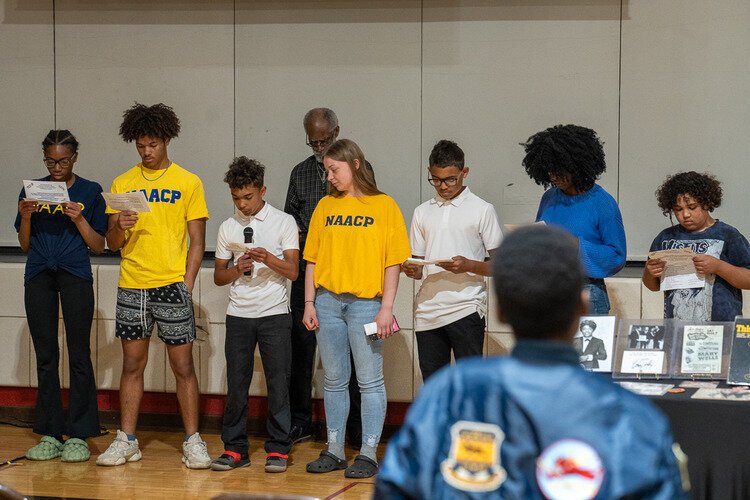 Members of the Port Huron branch of the NAACP Adult and Youth Councils.