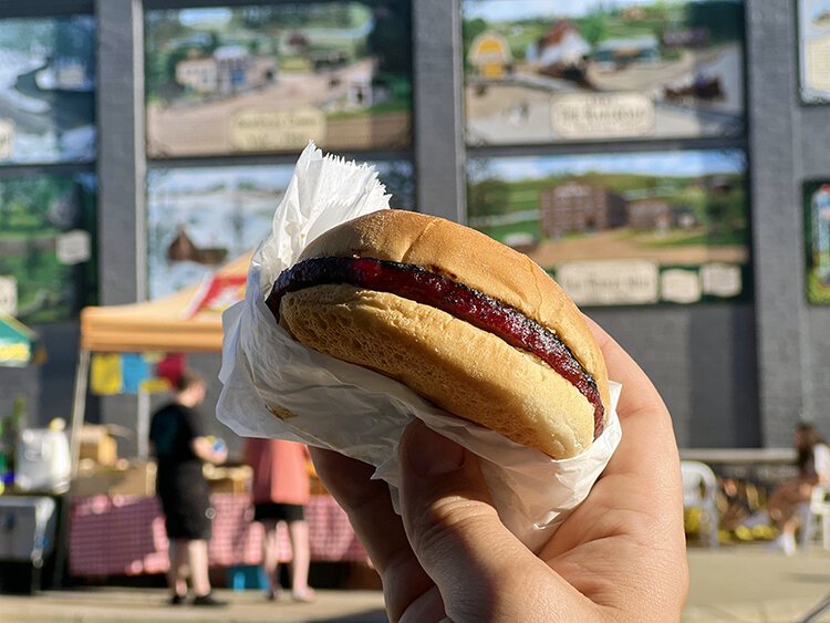 Yale Bologna Festival's bologna sandwich.